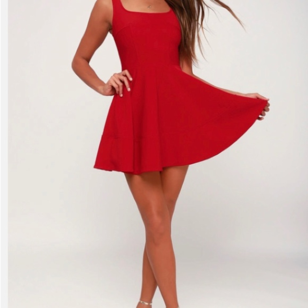 Red, Lulus form fitting dress ❤️‍🔥